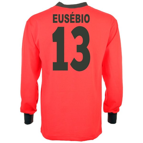 Image de Maillot rétro Portugal Eusebio Coupe du Monde 1966