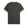 Fred Perry - Striped Cuff T-Shirt - Field Green