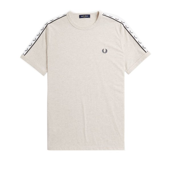 Fred Perry - Taped Ringer T-Shirt - Porridge Marl