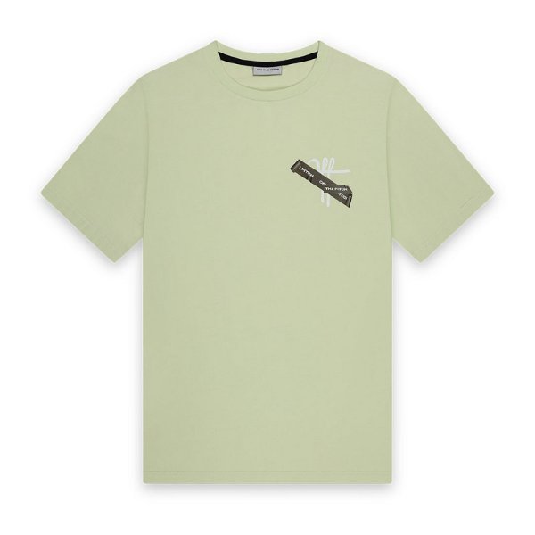 Off The Pitch - Tape Off Slim Fit T-Shirt - Gleam Green