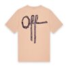 Off The Pitch - Tape Off Slim Fit T-Shirt - Peachy Keen