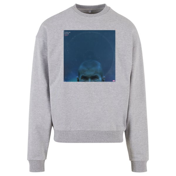 Zidane Oversized Crewneck Sweater - Grey