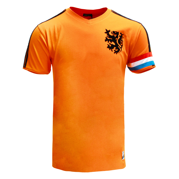 Cruyff - Holland Aanvoerder Retro Voetbalshirt WK 1974 + Nummer 14