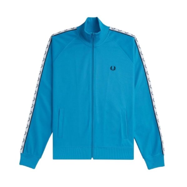 Fred Perry - Taped Track Jacket - Runaway Ocean/ White