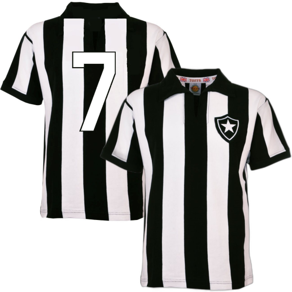 Botafogo Retro Football Shirt 1960's + Number 7 (Garrincha)