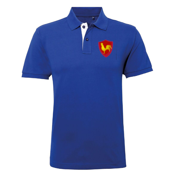 Image de Rugby Vintage - Polo France années 1970/80 - Bleu Royal